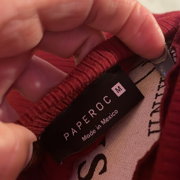 Paperoc Burgundy Halter & Skirt Set - Picture 11 of 14